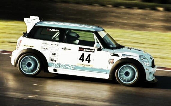 Dan Parker - racing a mini