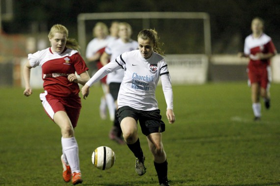 Kent FA Womans Plate Final. Bromley Ladies v Prince of Wales Ladies