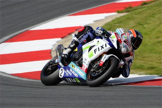 Leon Camier on track ahead of Silverstone