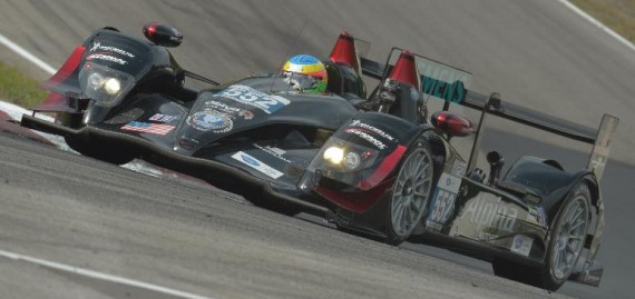 Mike Conway in podium for ALMS