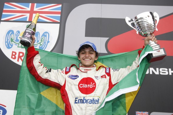 Pietro Fittipaldi secured his maiden single seater race win in F4 at Brands Hatch today