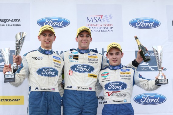 Podium after race two