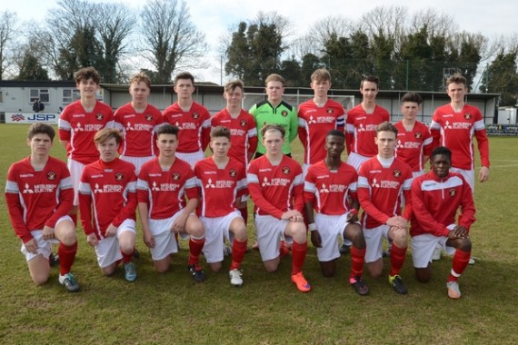 Kent FA Under 16 Youths Cup Final. Ebsfleet United FC v Maidstone United FC.