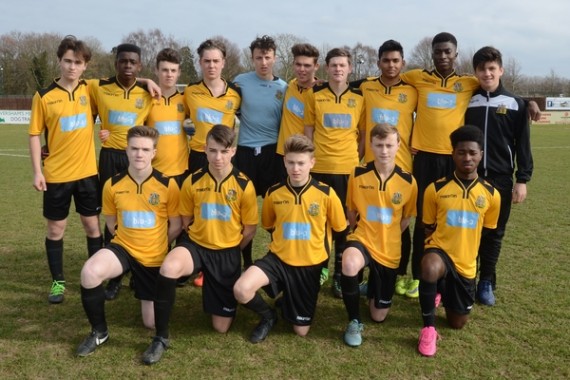 Kent FA Under 16 Youths Cup Final. Ebsfleet United FC v Maidstone United FC.