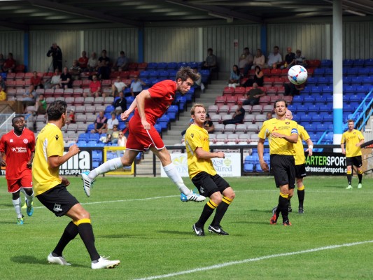 v Ebbsfleet 6 - Ricky Wellard - Goal Attempt